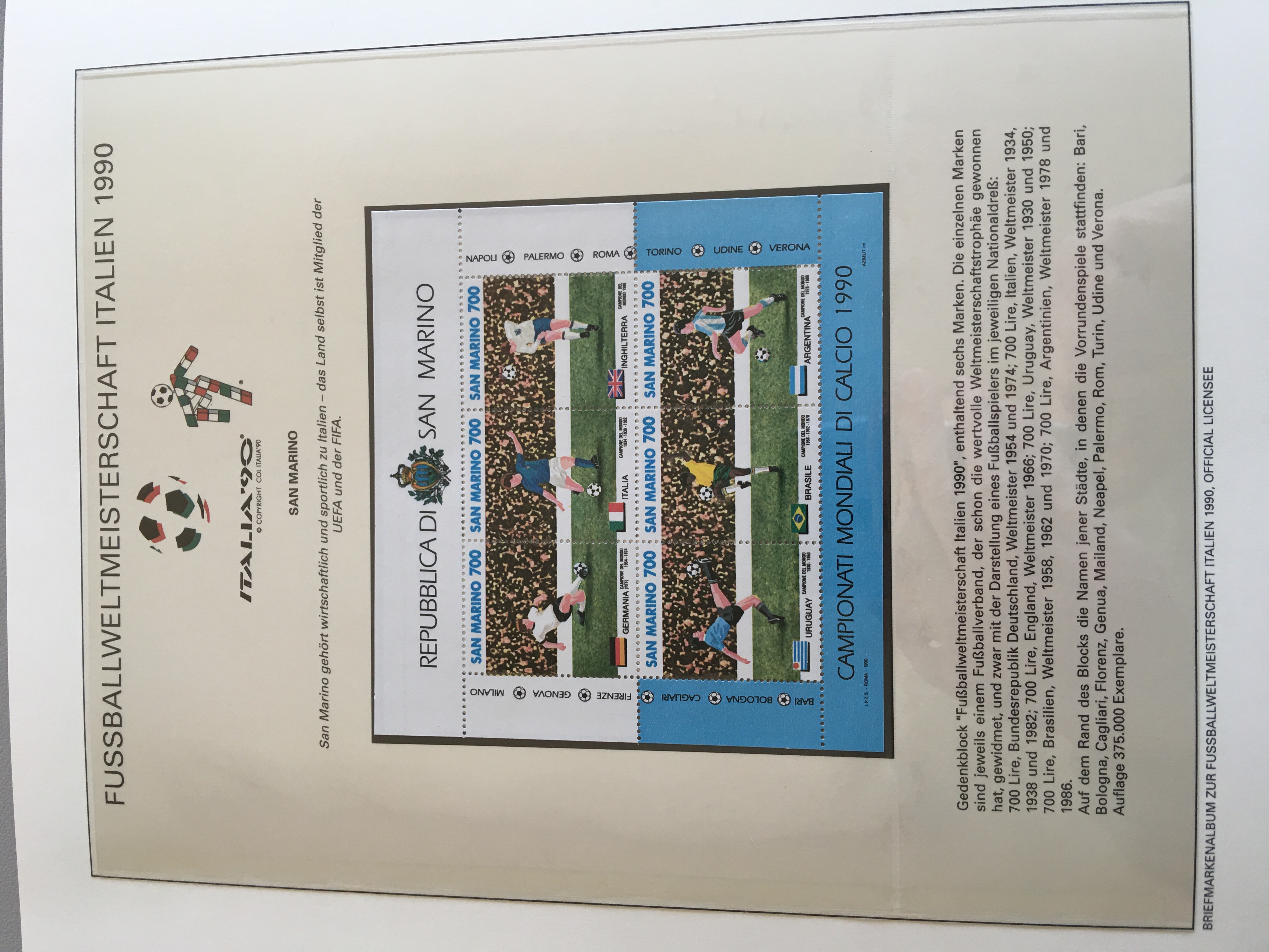 Briefmarken-Set Türkisch-Zypern 1990 – Fußball-WM In Italien – Postfrisch MNH – Sammlerstück