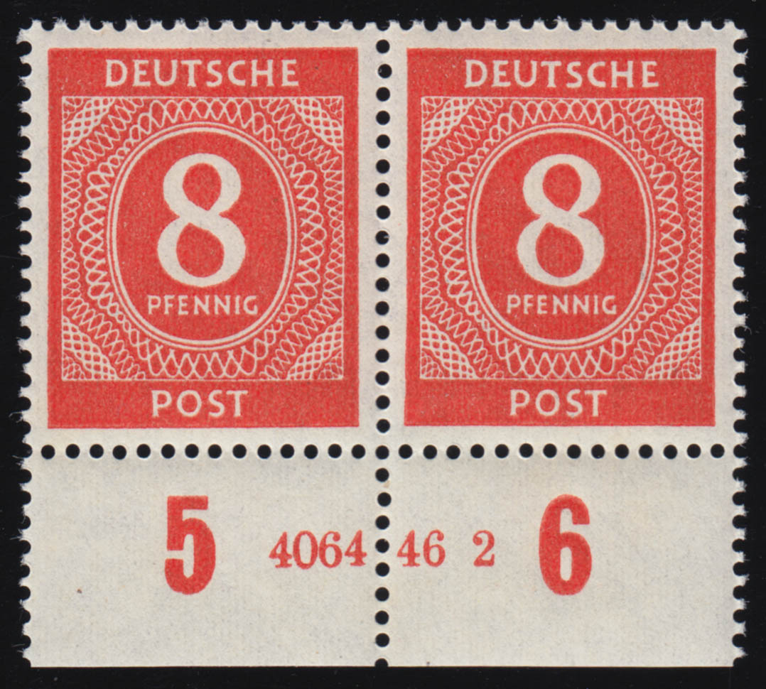 Prophila Briefmarken Berlin (West) 142wP – Waagerechtes Paar, Postfrisch, 1956 Stadtbilder