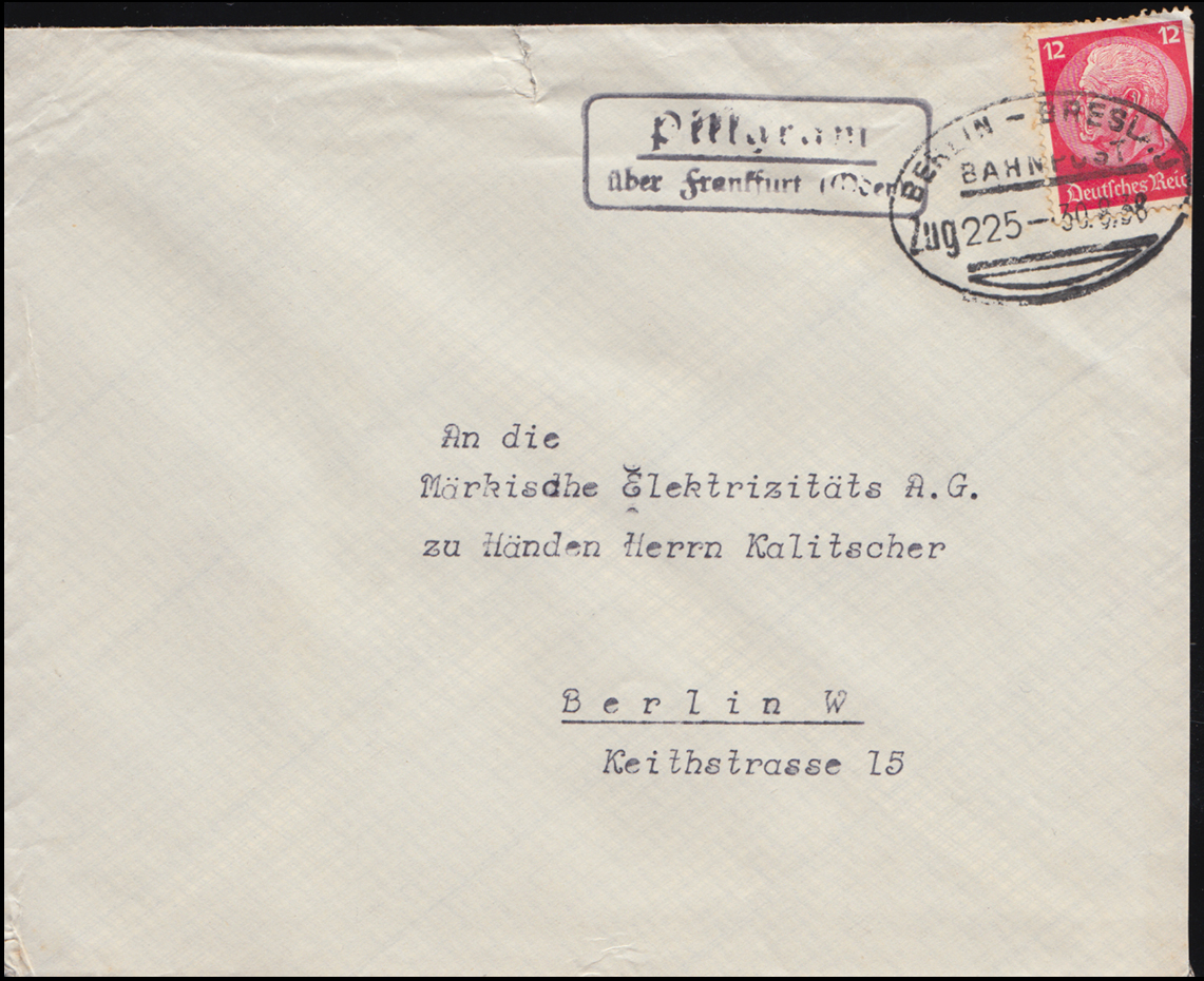 499A Nothilfe Wagner mit 516 MiF auf Brief Sparkasse HOHENDODELEBEN 16.