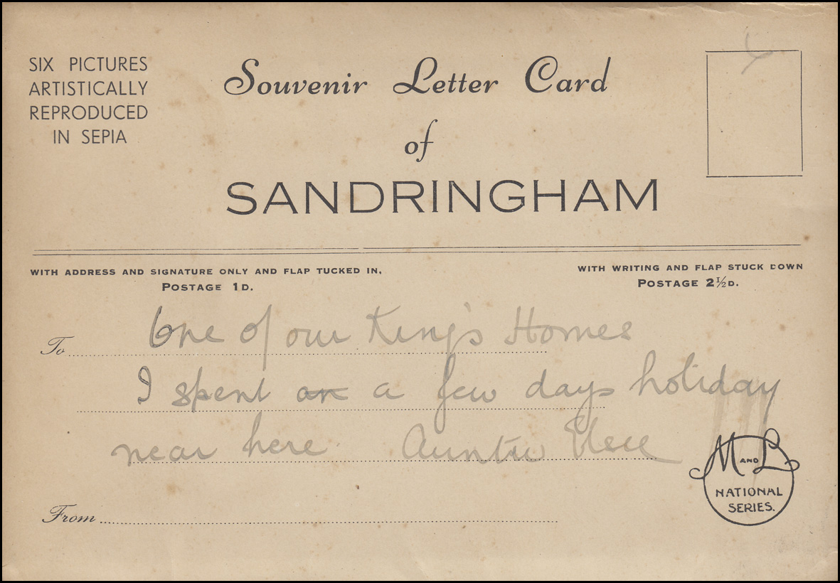 up letter to great britain great britain souvenir letter card of sandringham up letter to great britain great britain souvenir letter card of sandringham