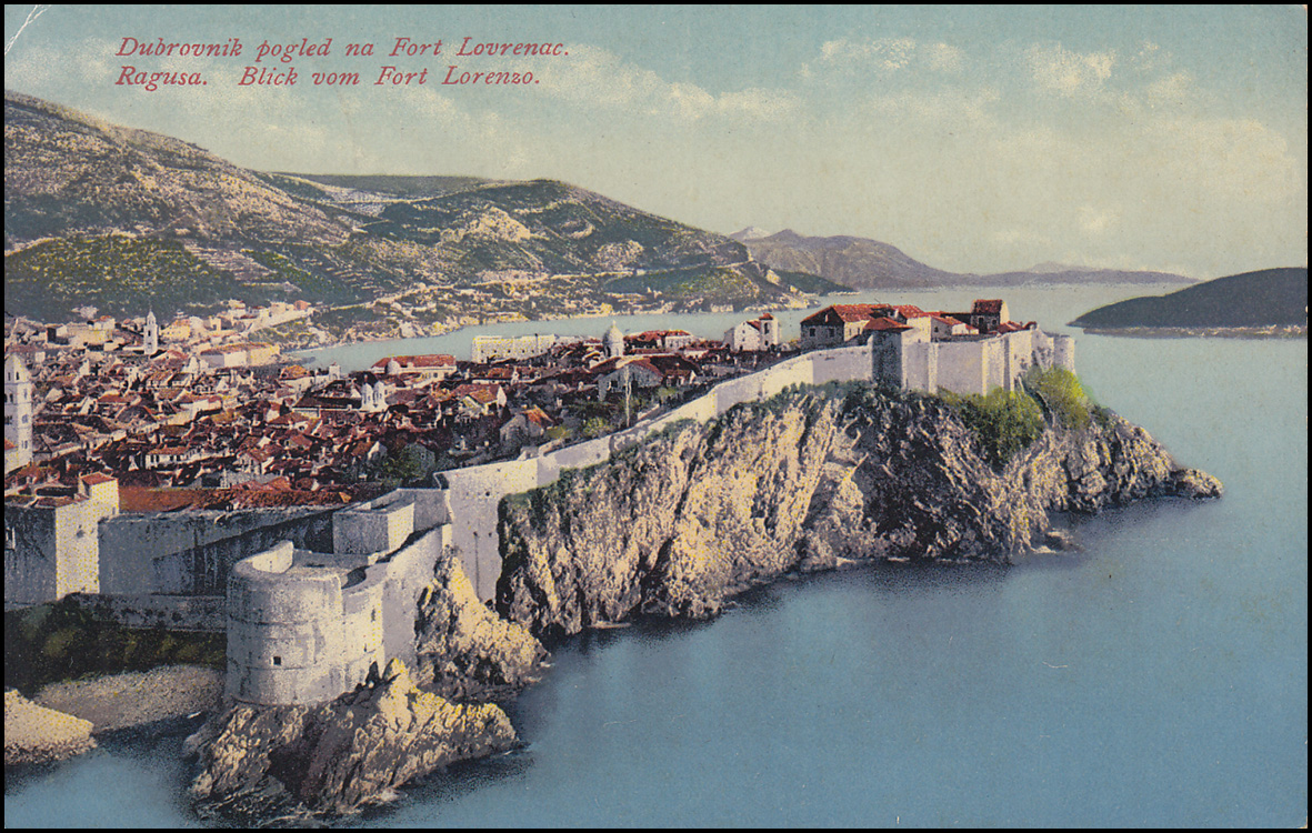 Feldpost Kriegsmarine-O SMS Ferdinand 21.11.14, AK Dubrovnik/Ragusa ...