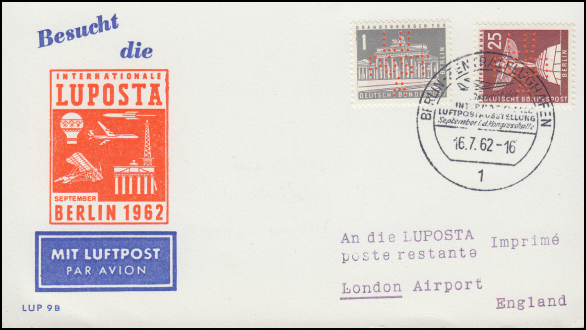 140 147 Stadtbilder Mit Luposta Lochung Schmuck Pk Luposta Sst Berlin 16 7 1962 Philmaster