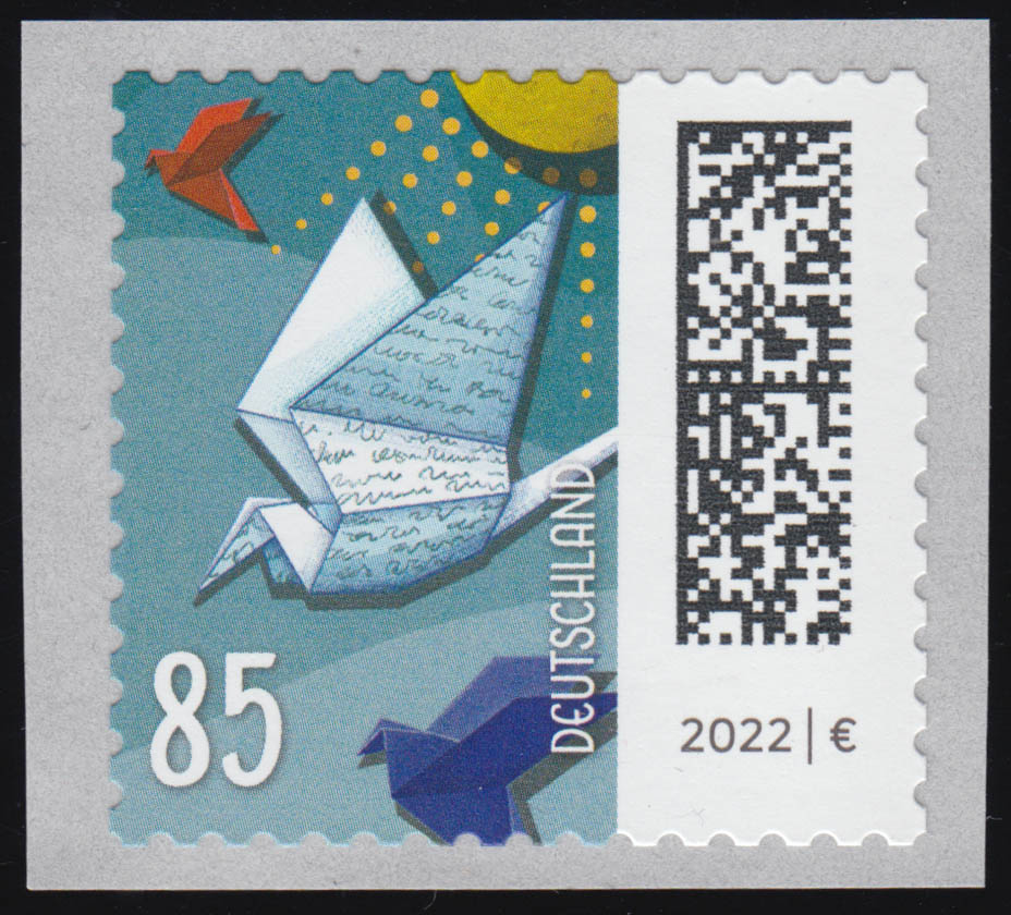 3652 Brieftaube 85 Cent sk aus 100er mit GERADER Nummer ** · PHILMASTER