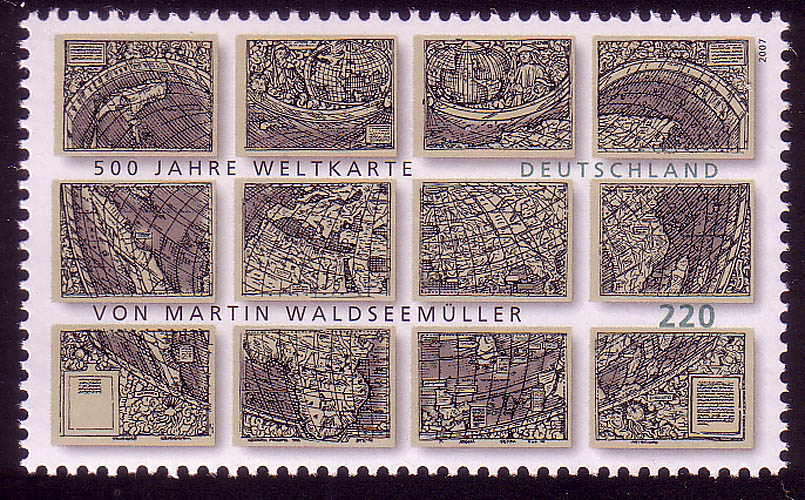 2598 Weltkarte von Martin Waldseemüller ** · PHILMASTER